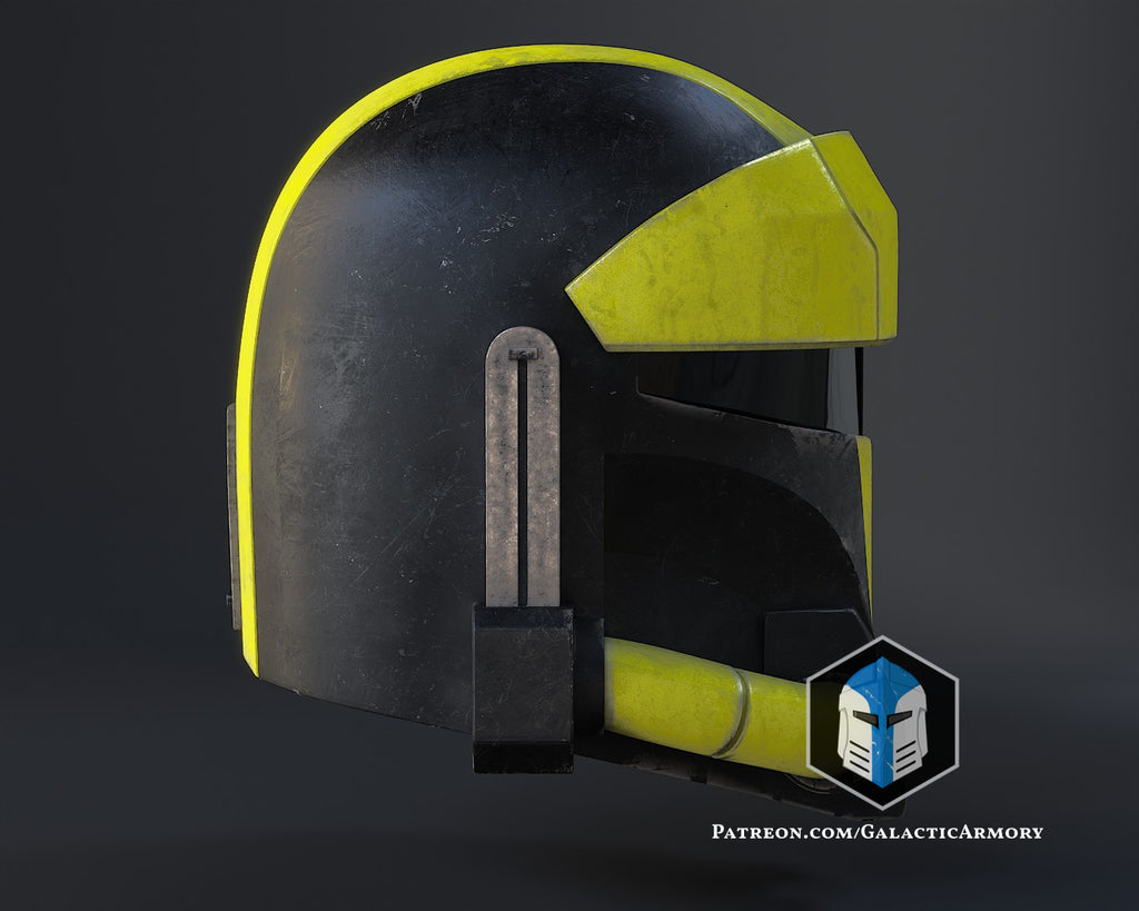 Hazmat Mandalorian Helmet lifesize Wearable Cosplay by dask3d