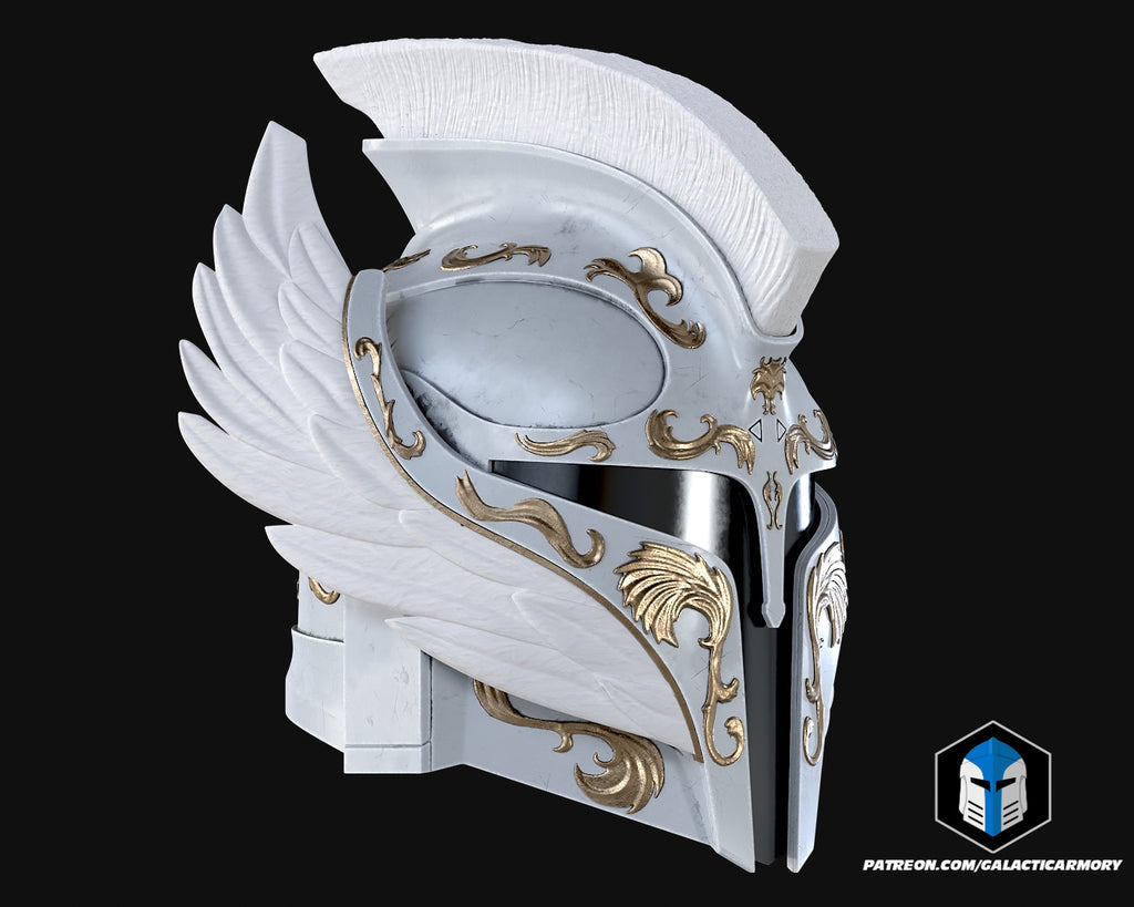 Angelic Mando Helmet lifesize Wearable Cosplay by dask3d