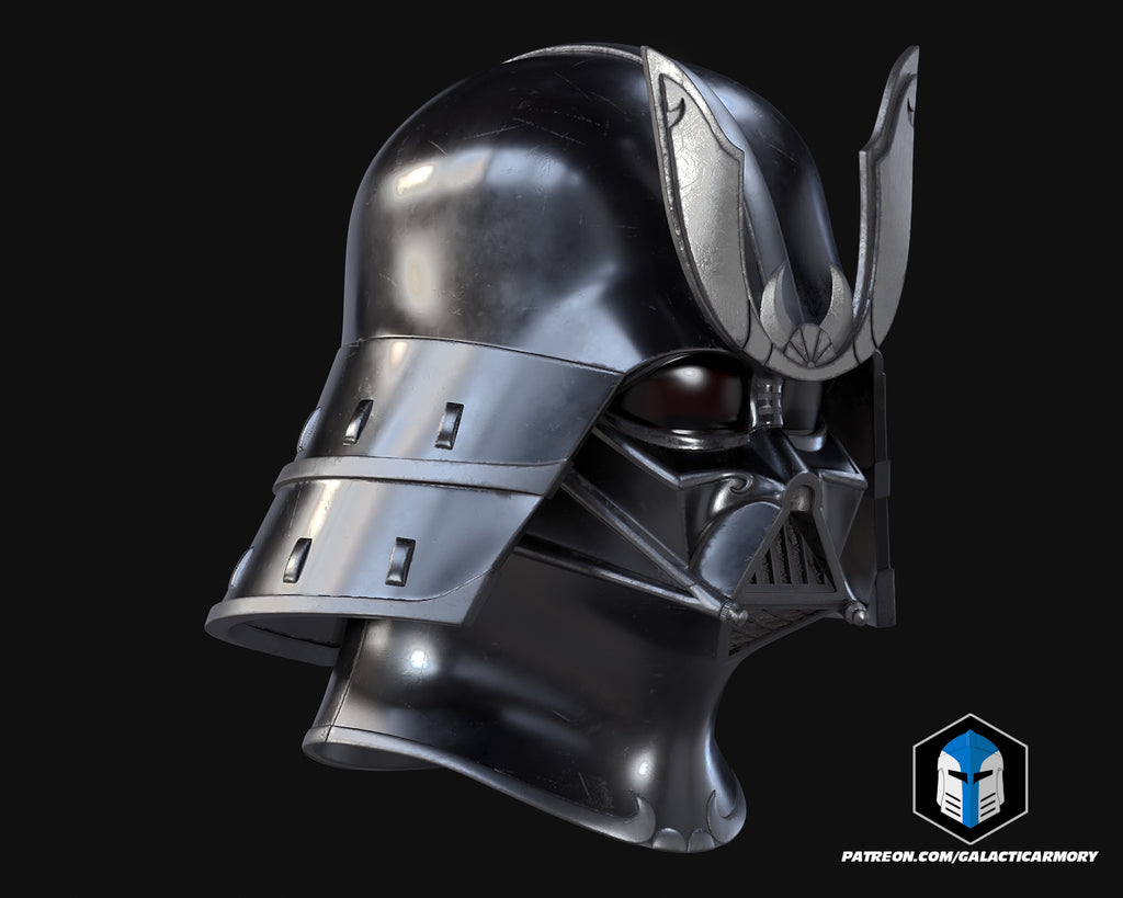 Samurai Darth Vader Helmet lifesize Wearable Cosplay by dask3d