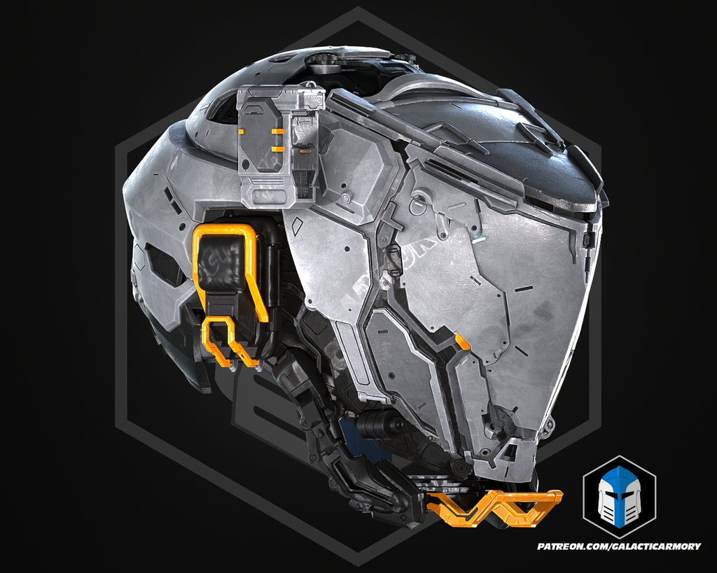 Pragmata Helmet lifesize Wearable Cosplay by dask3d