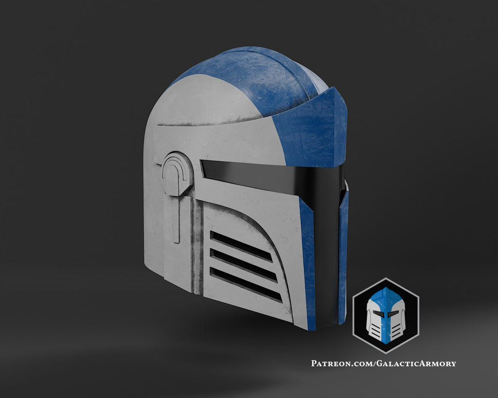 Galactic Mandalorian Helmet lifesize Wearable Cosplay by dask3d