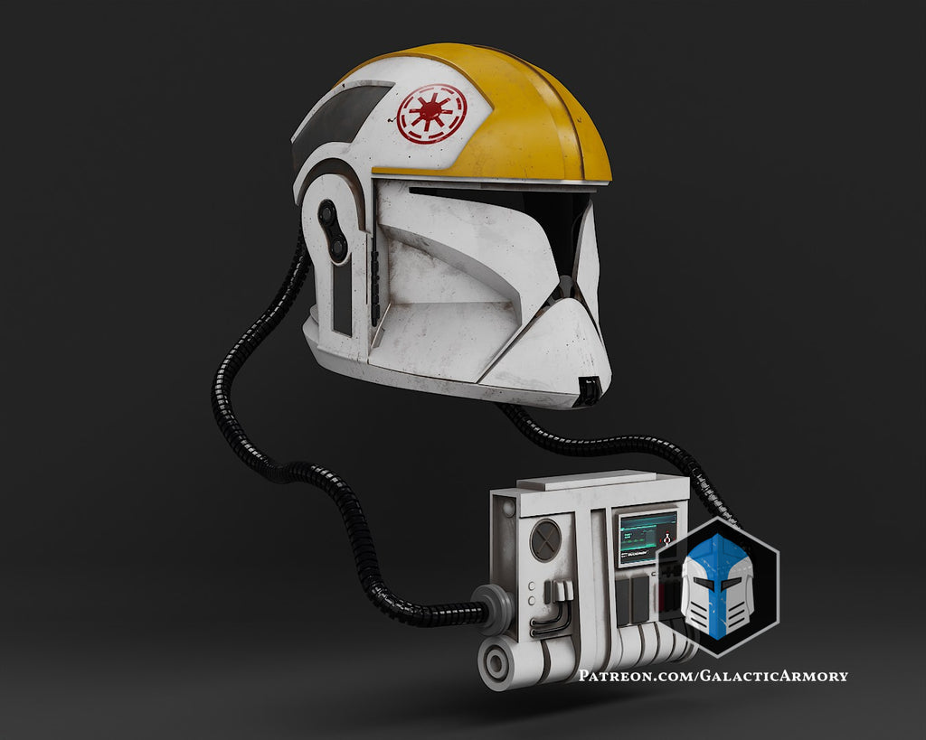 Phase 1 Clone Trooper Pilot Helmet lifesize Wearable Cosplay by dask3d