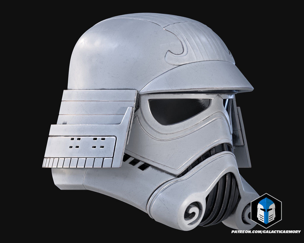 Samurai Stormtrooper Helmet lifesize Wearable Cosplay by dask3d