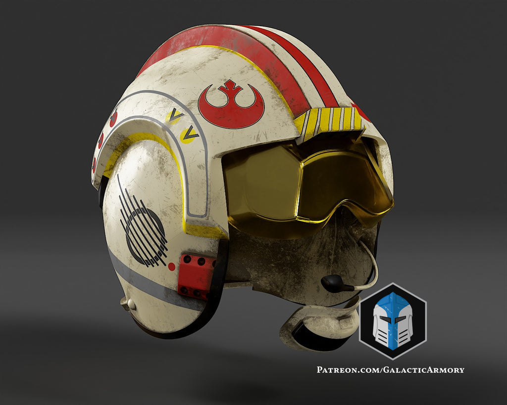 Rebel Pilot Helmet lifesize Wearable Cosplay by dask3d