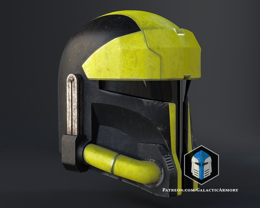 Hazmat Mandalorian Helmet lifesize Wearable Cosplay by dask3d