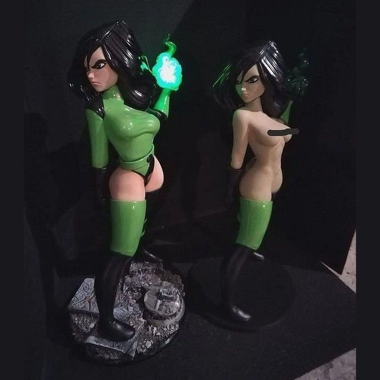 Kim Possible Shego Light Up Resin Statue 1:4 Painted or DIY Kit Collectible