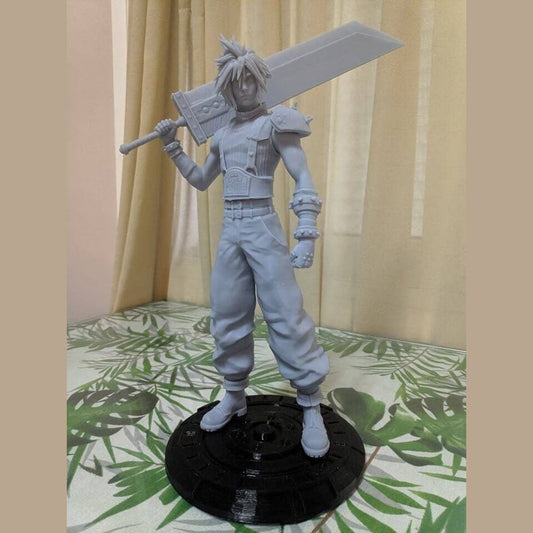 Final Fantasy Cloud strife resin statue with 3 different swords 1/6 scale 30cm