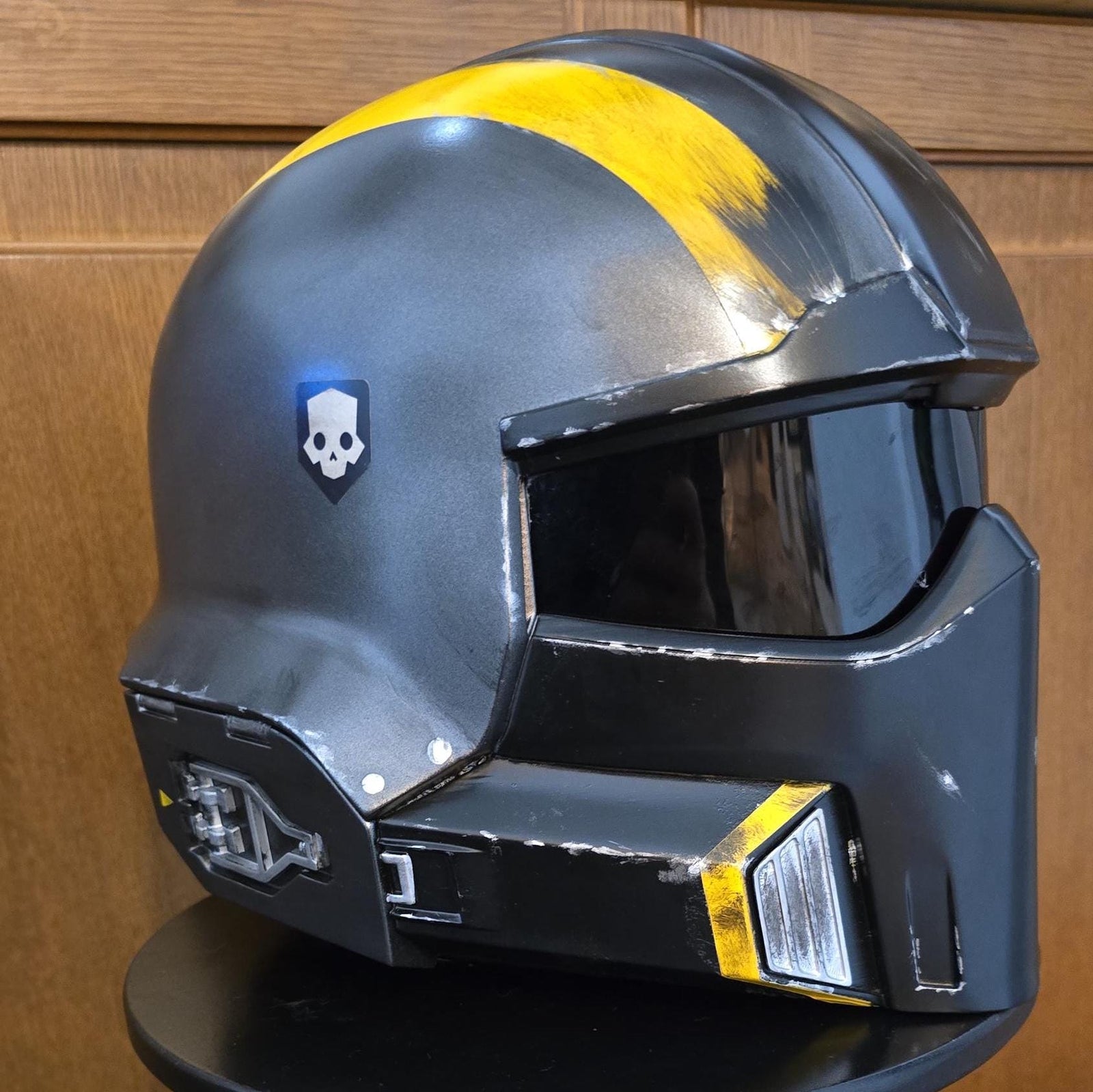 helldivers 2 helmet 3d printed kit or fully assembled painted 1:1 wearable