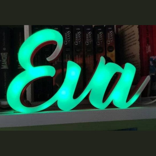 custom name lithophane baby decor