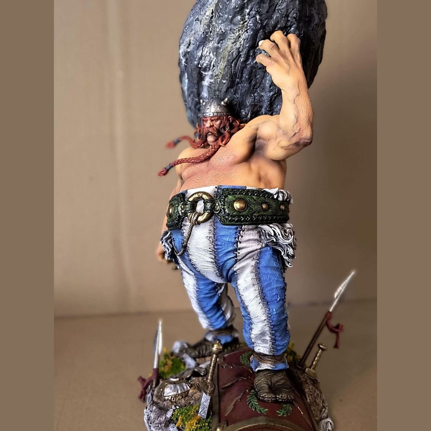 Obelix Resin Statue 1/6 Scale Hand Painted Collectible Comic Figure Display