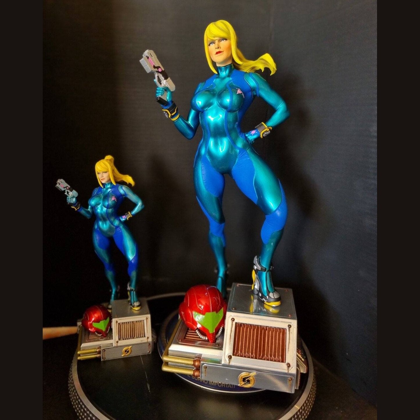 Samus Aran Metroid zero suit statue 1/8 and 1/4 fully painted