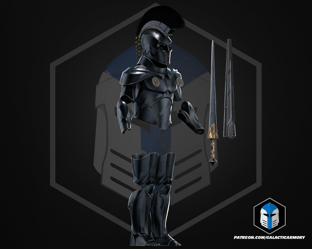 The Odyssey King Agamemnon Helmet Full Armor and Sword lifesize Wearable Cosplay | dask3d