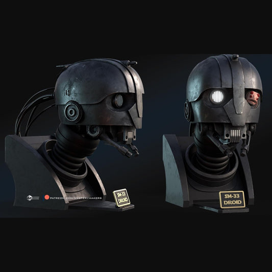 SM33 droid skeleton crew bust diy kit or fully painted/assembled 3d print