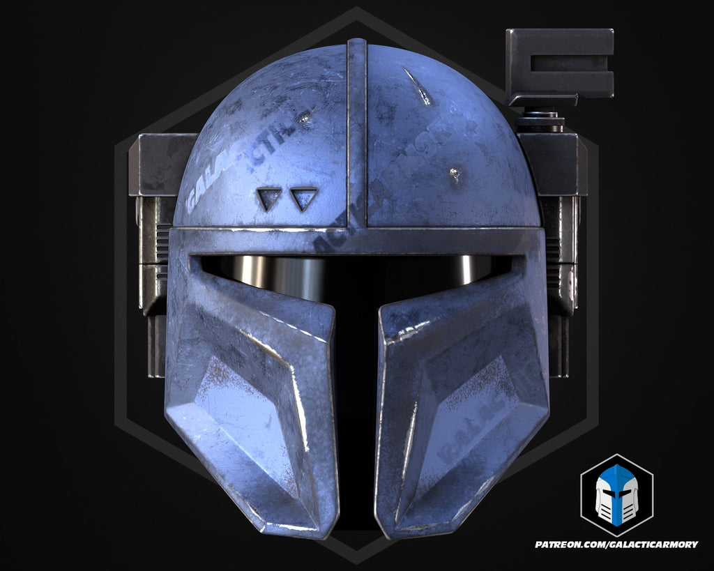 Heavy Mandalorian Helmet lifesize Wearable Cosplay by dask3d