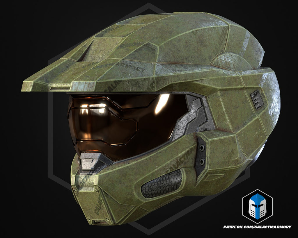 Halo Infinite Master Chief Helmet lifesize Wearable Cosplay by dask3d