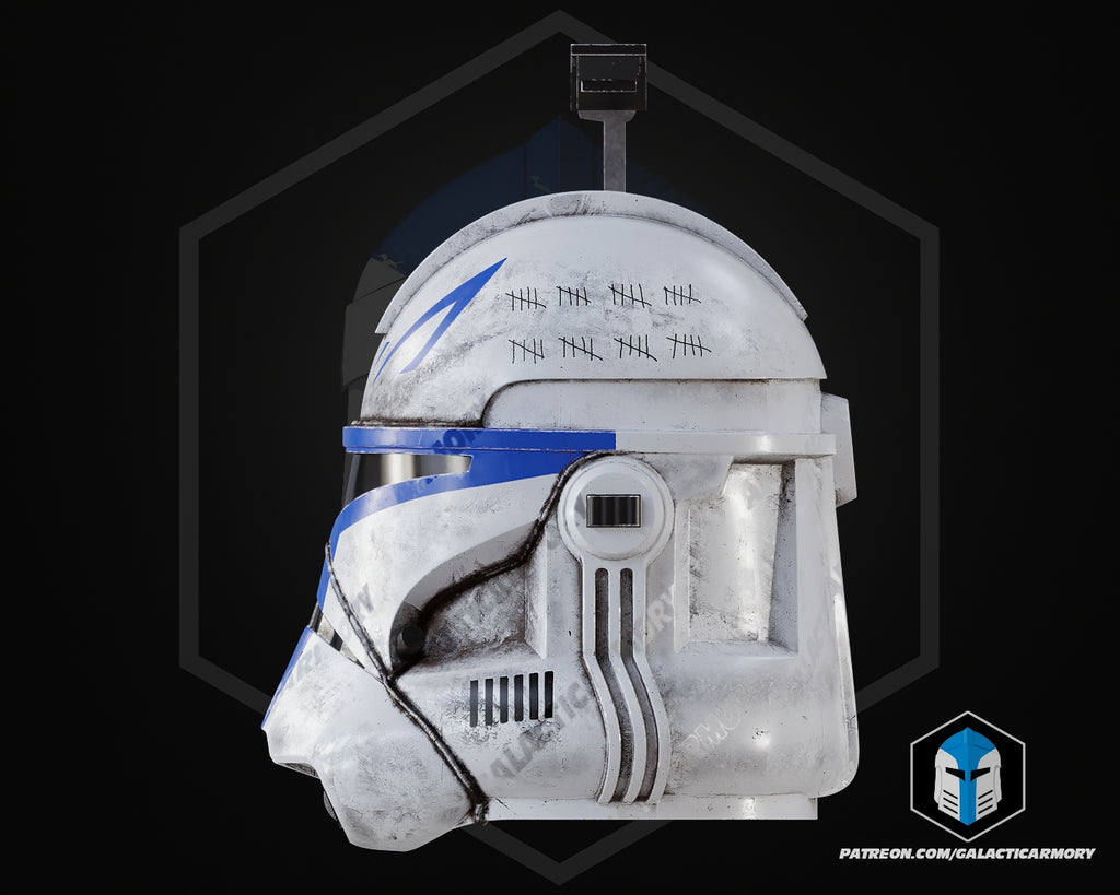 Realistic Captain Rex Helmet lifesize Wearable Cosplay by dask3d
