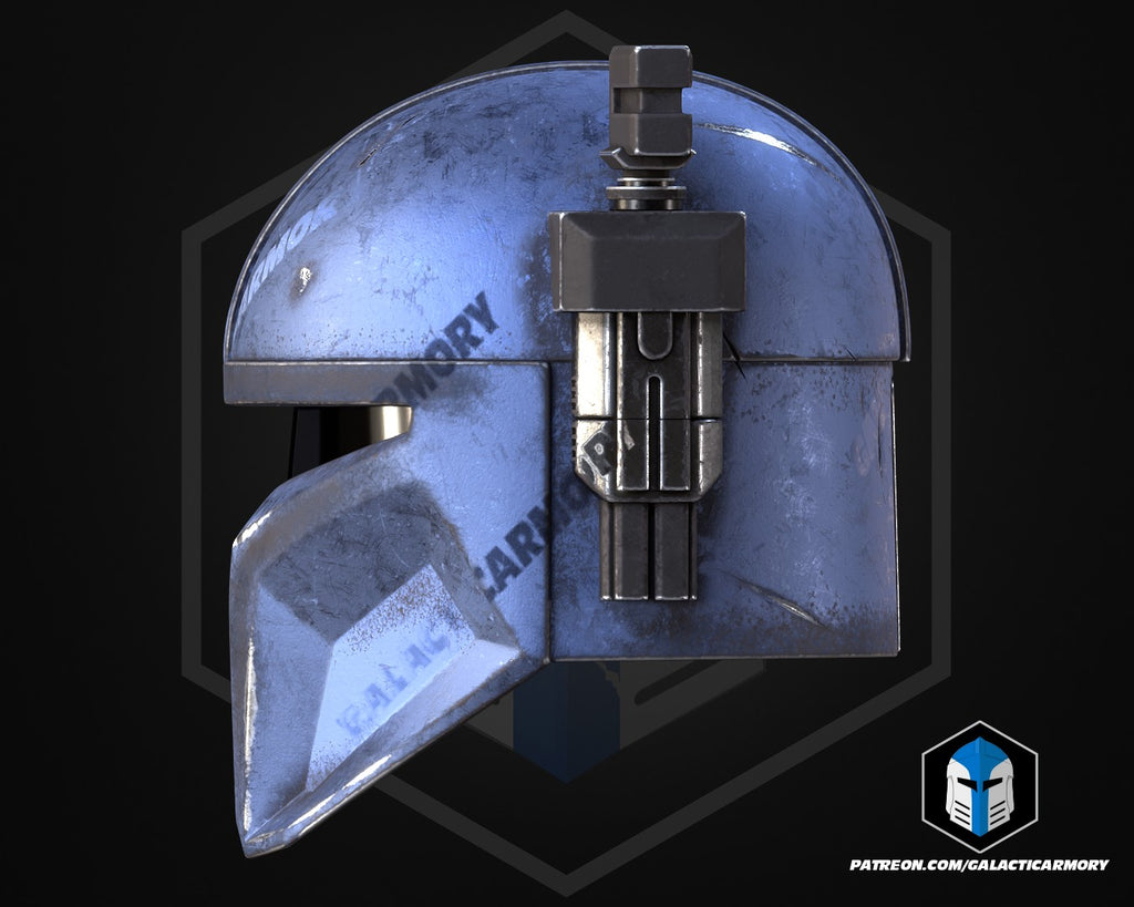 Heavy Mandalorian Helmet lifesize Wearable Cosplay by dask3d