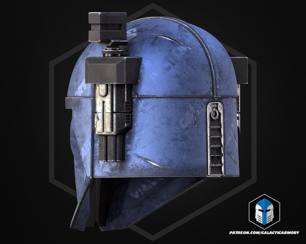 Heavy Mandalorian Helmet lifesize Wearable Cosplay by dask3d