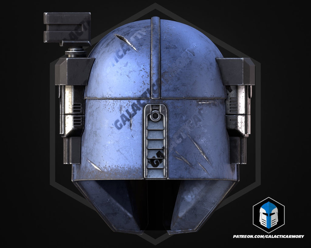 Heavy Mandalorian Helmet lifesize Wearable Cosplay by dask3d