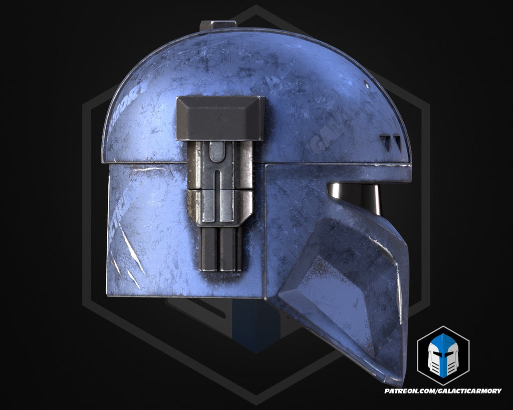 Heavy Mandalorian Helmet lifesize Wearable Cosplay by dask3d