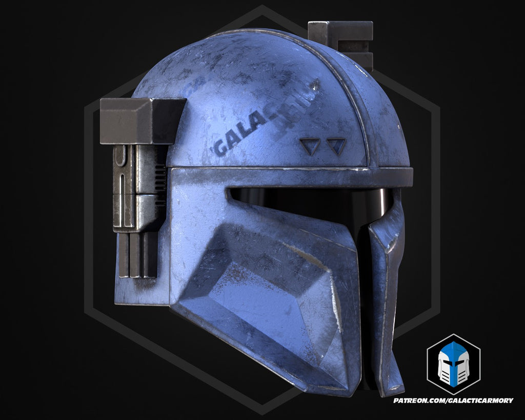 Heavy Mandalorian Helmet lifesize Wearable Cosplay by dask3d