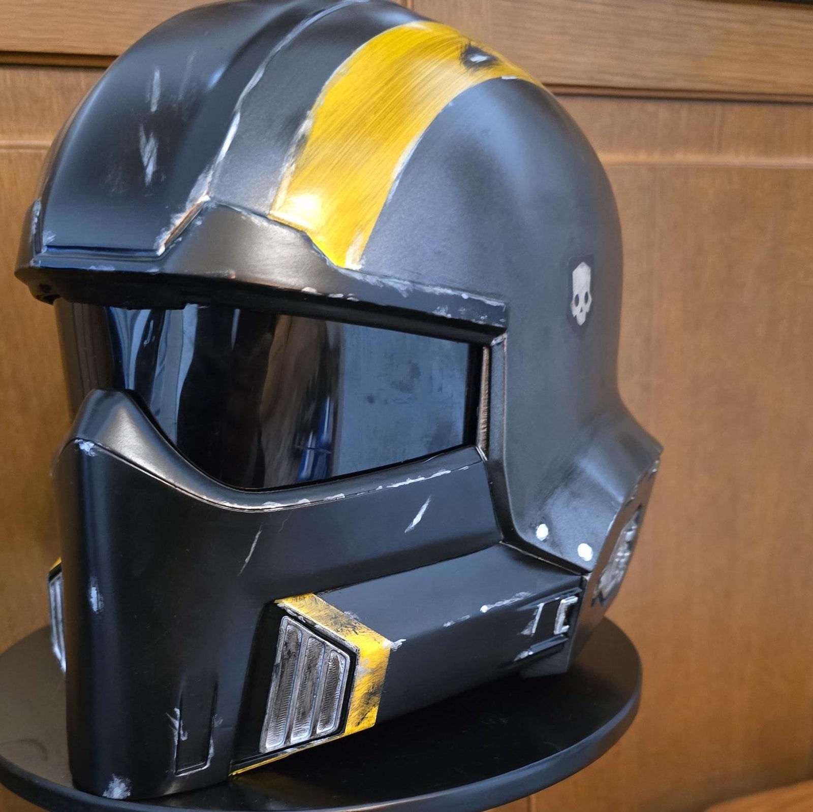 helldivers 2 helmet 3d printed kit or fully assembled painted 1:1 wearable