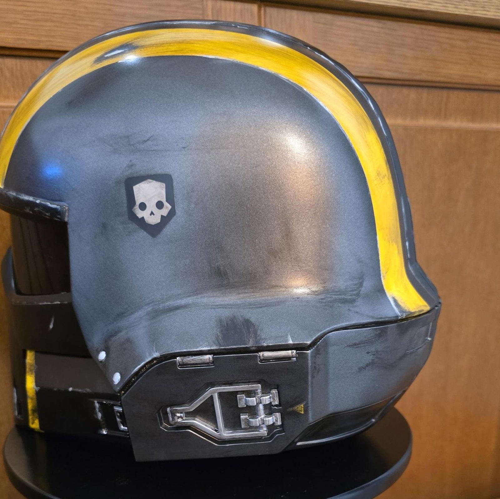 helldivers 2 helmet 3d printed kit or fully assembled painted 1:1 wearable