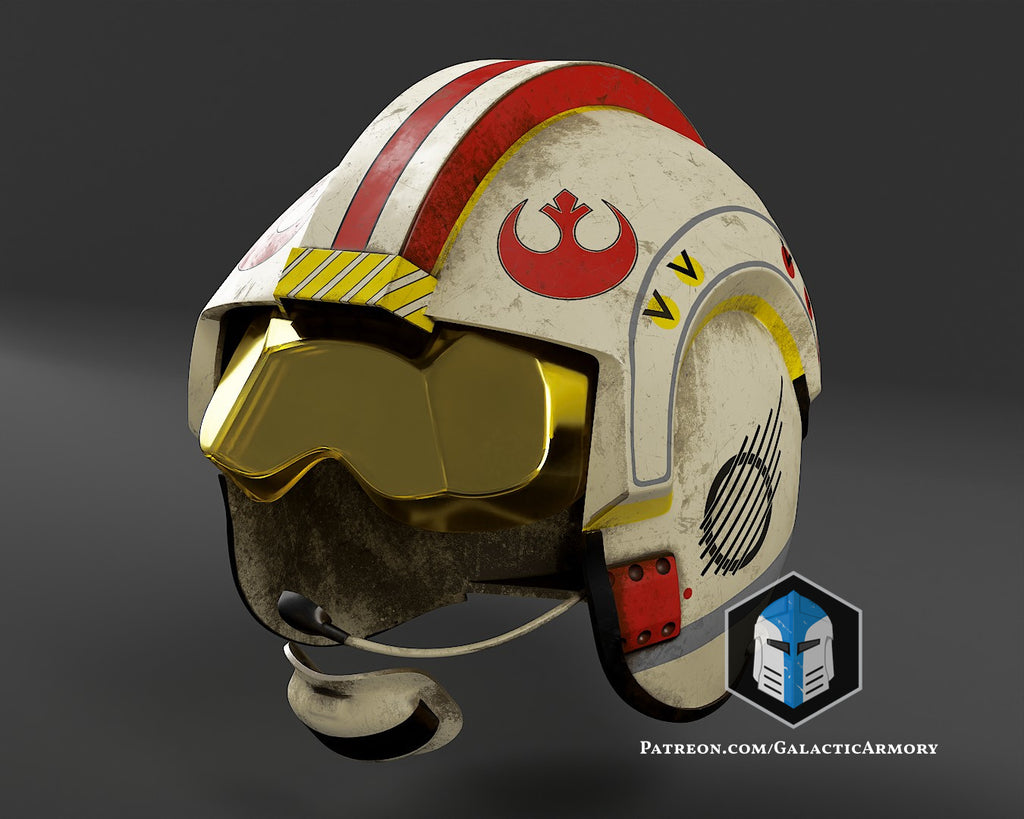 Rebel Pilot Helmet lifesize Wearable Cosplay by dask3d