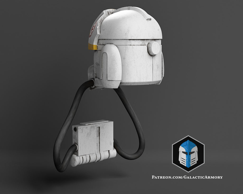 Animated Clone Trooper Pilot Helmet lifesize Wearable Cosplay by dask3d