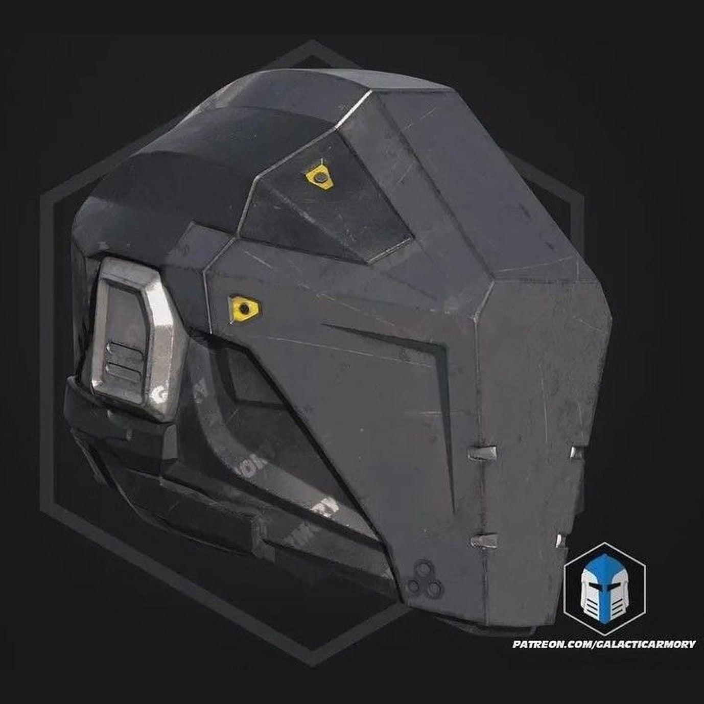 Helldivers 2 Null Cipher Helmet 1:1 Wearable Cosplay 3D Print Kit or Painted