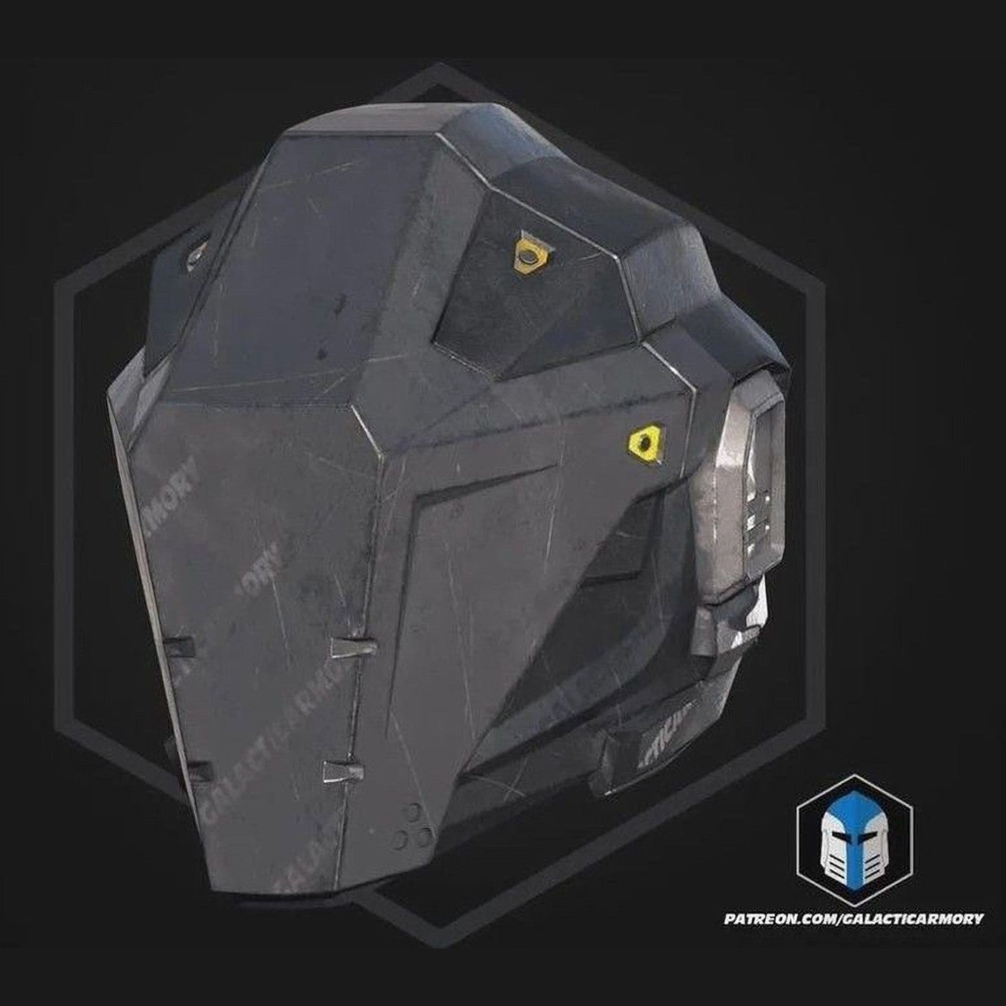 Helldivers 2 Null Cipher Helmet 1:1 Wearable Cosplay 3D Print Kit or Painted