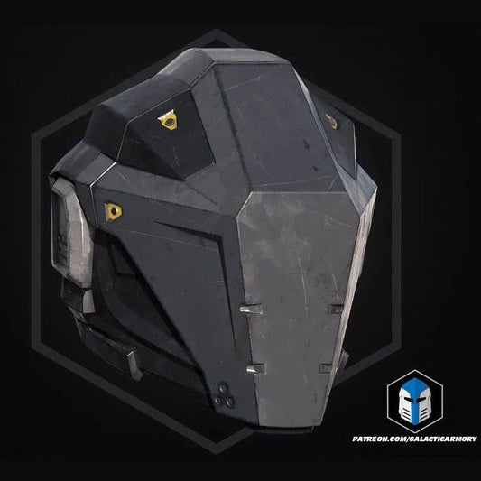 Helldivers 2 Null Cipher helmet, 1:1 wearable 3D printed cosplay replica by Dask3D