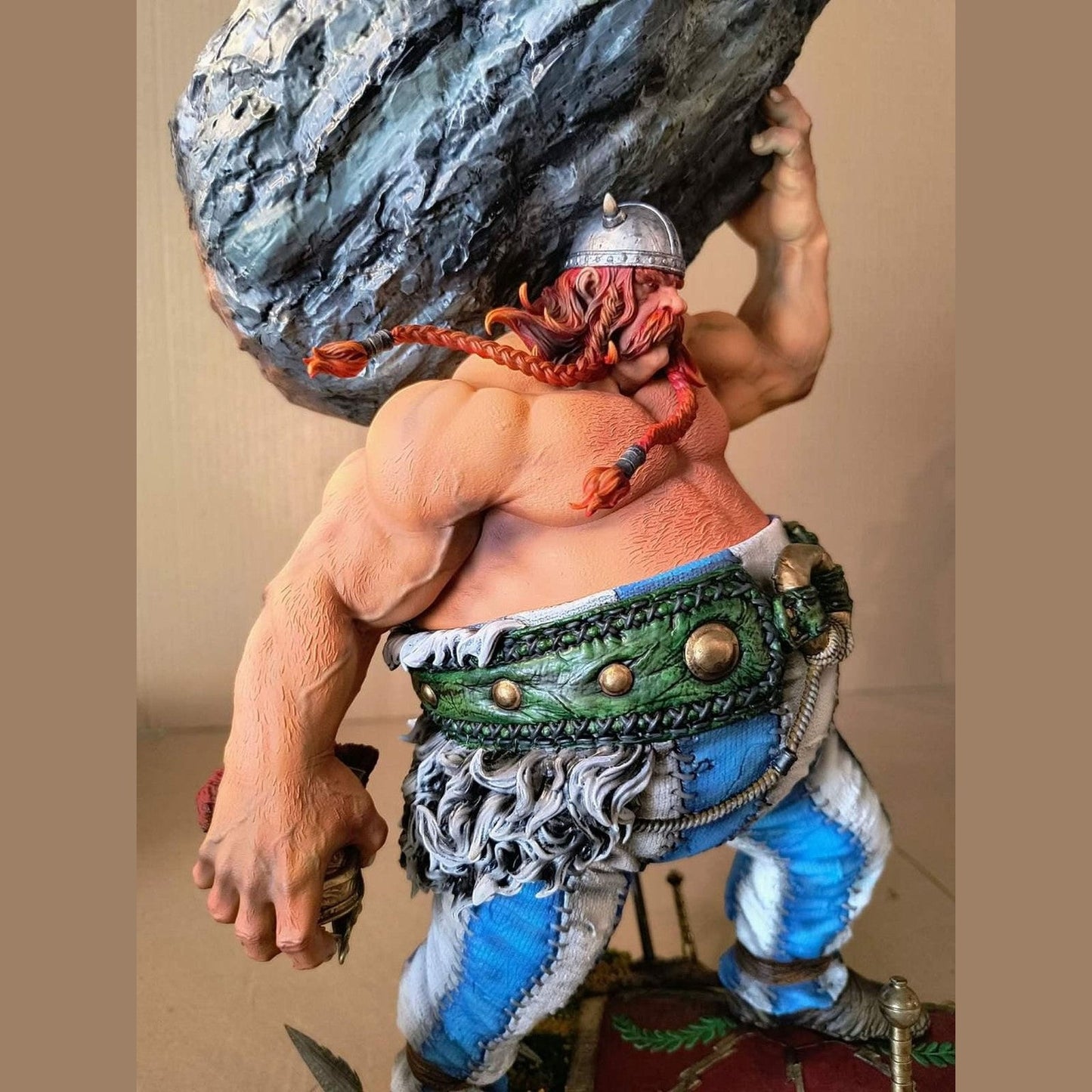 Obelix Resin Statue 1/6 Scale Hand Painted Collectible Comic Figure Display