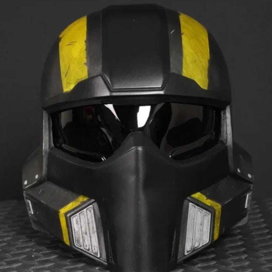 helldivers 2 helmet 3d printed kit or fully assembled painted 1:1 wearable