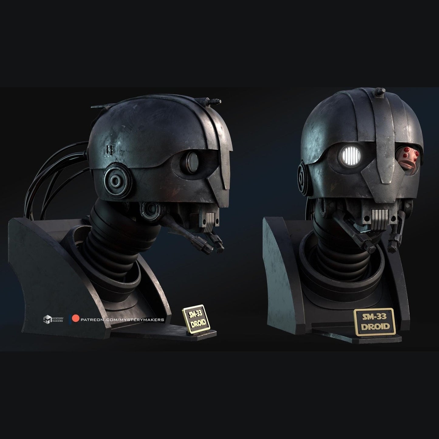 Star Wars SM33 Droid Bust - Skeleton Crew Resin Kit