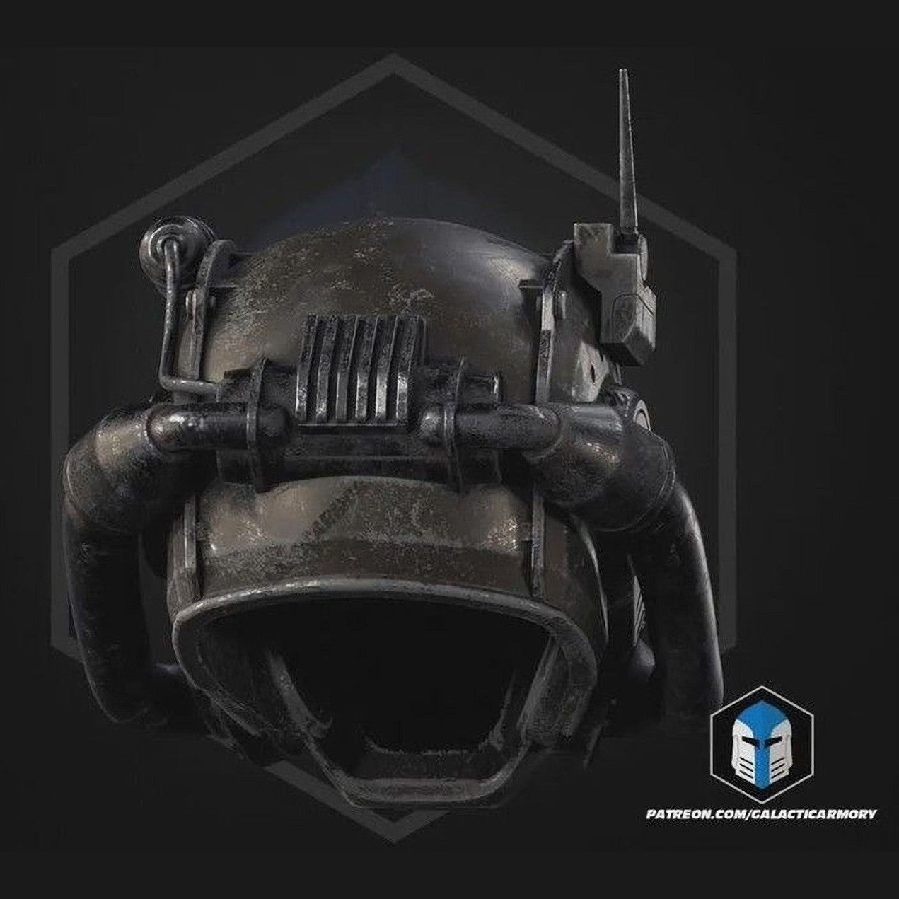 Fallout NCR Power Armor Helmet 1:1 Wearable Cosplay Prop 3D Print Kit or Painted
