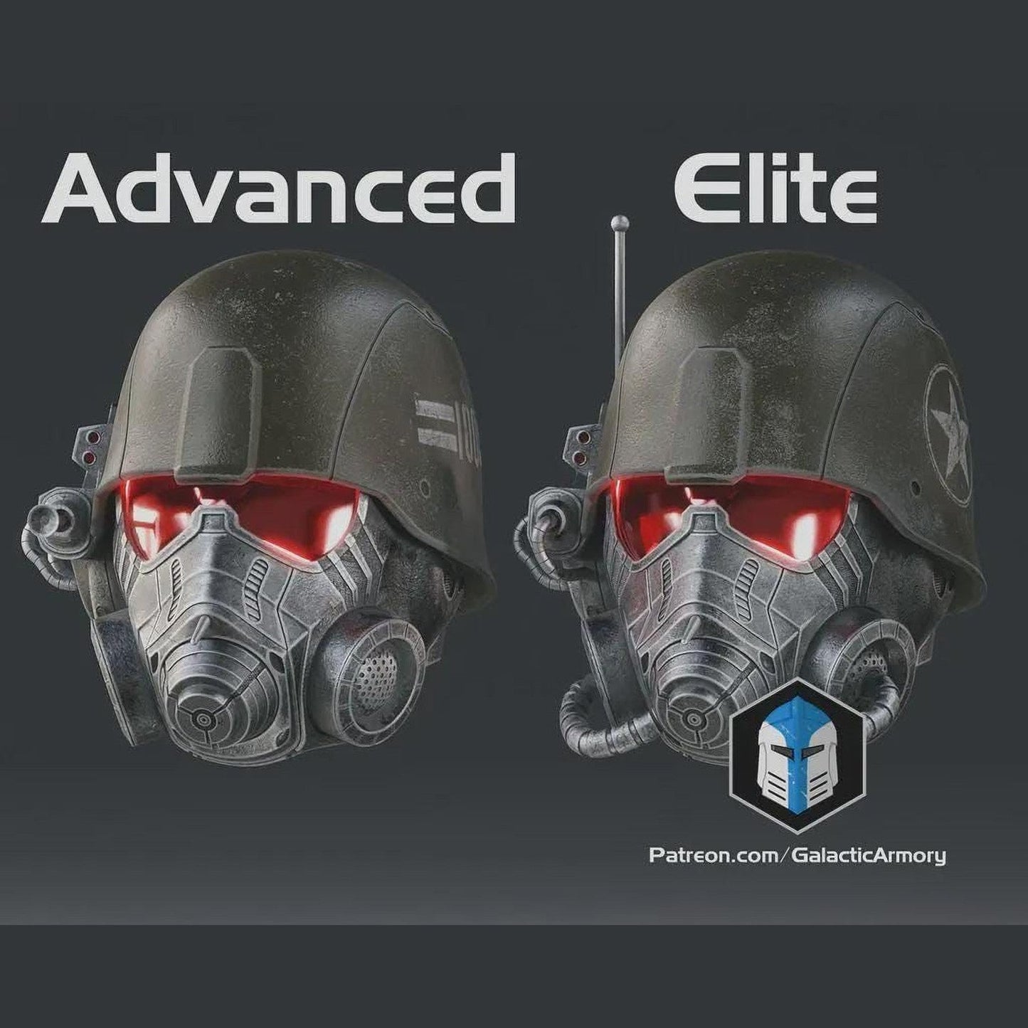 Fallout NCR Ranger Helmet 1:1 Wearable Cosplay 3D Print Kit or Painted