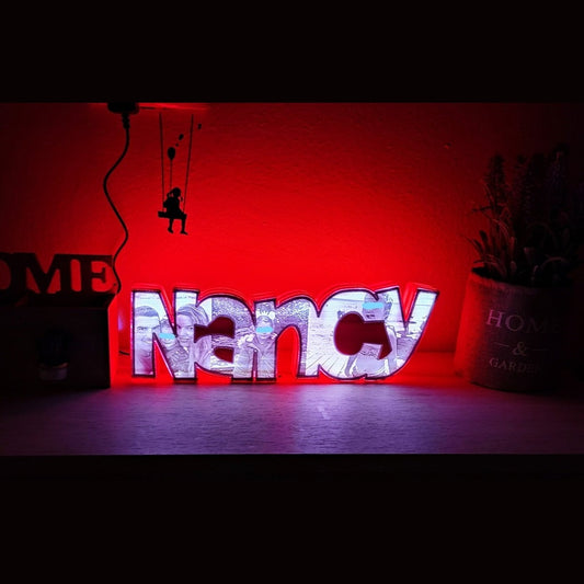 custom name lithophane baby decor