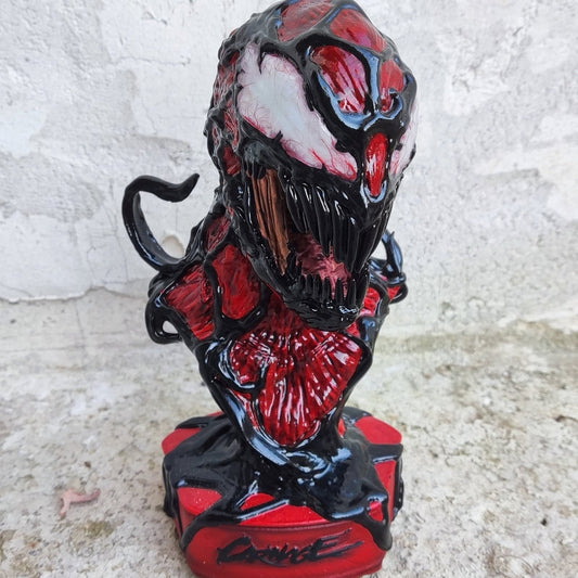 Carnage bust 22cm resin 3D printed fully painted or Diy kit