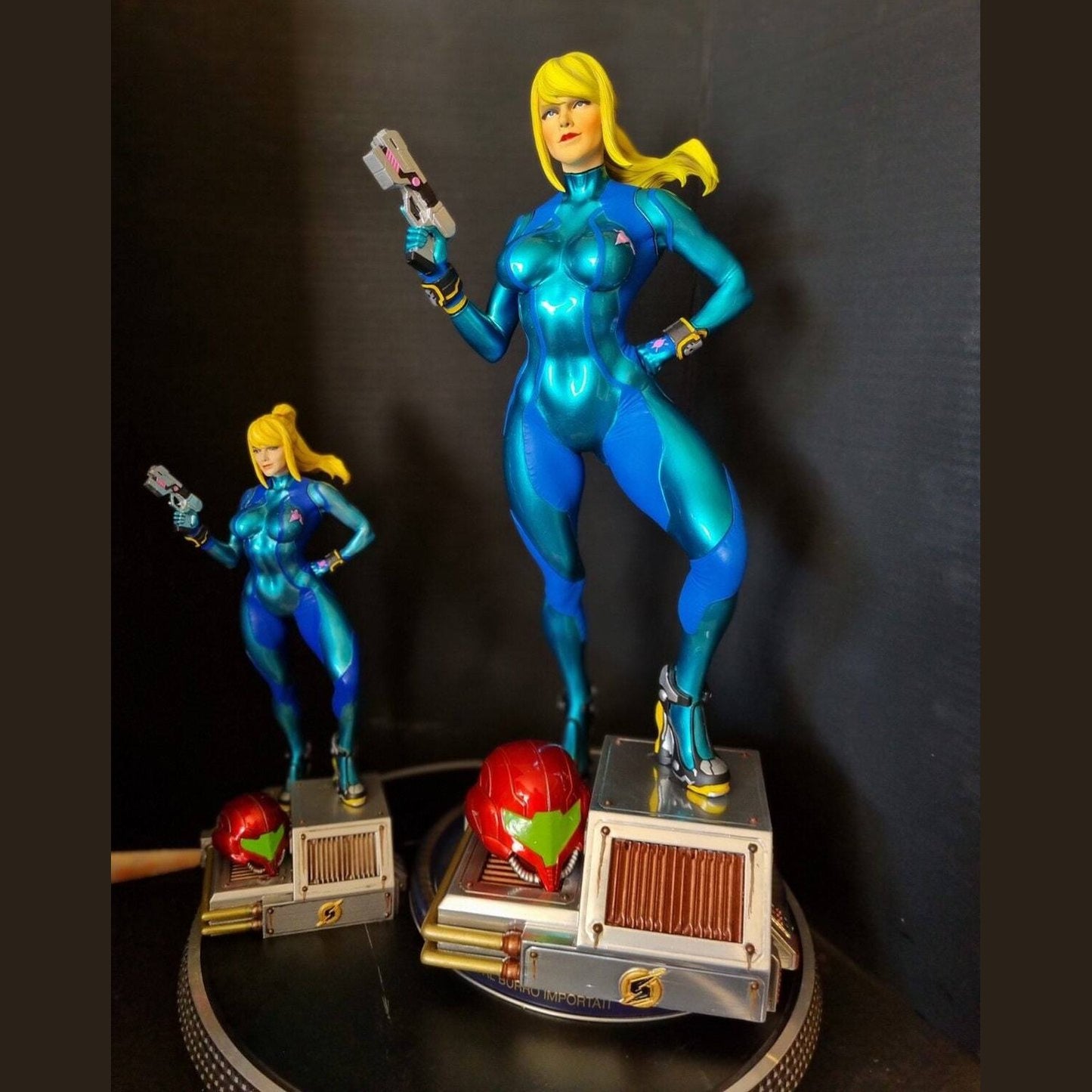 Metroid Samus Aran Zero Suit Statue 1/8 1/4 Painted