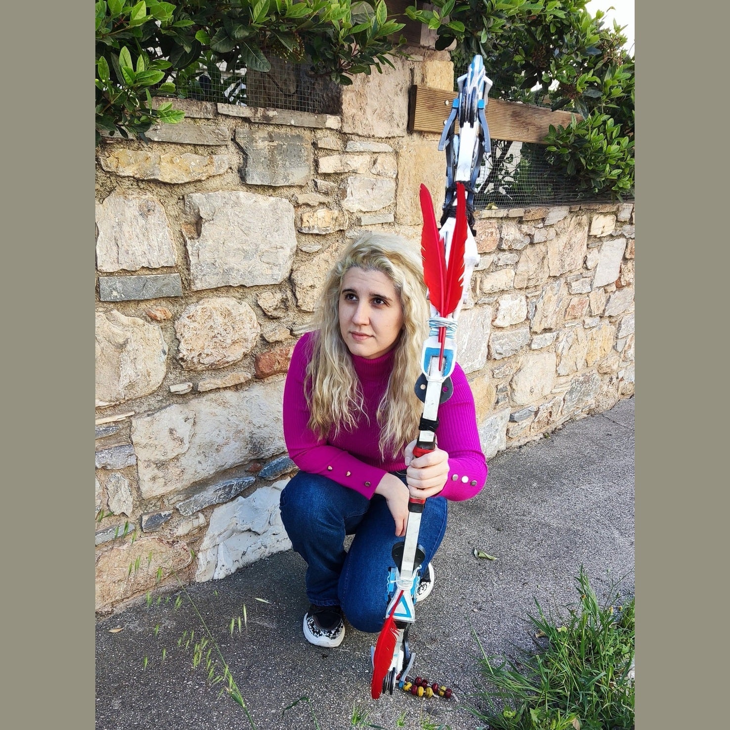Horizon Forbidden West, Aloy's Death-Seeker's Shadow Bow, 1:1, 130cm long