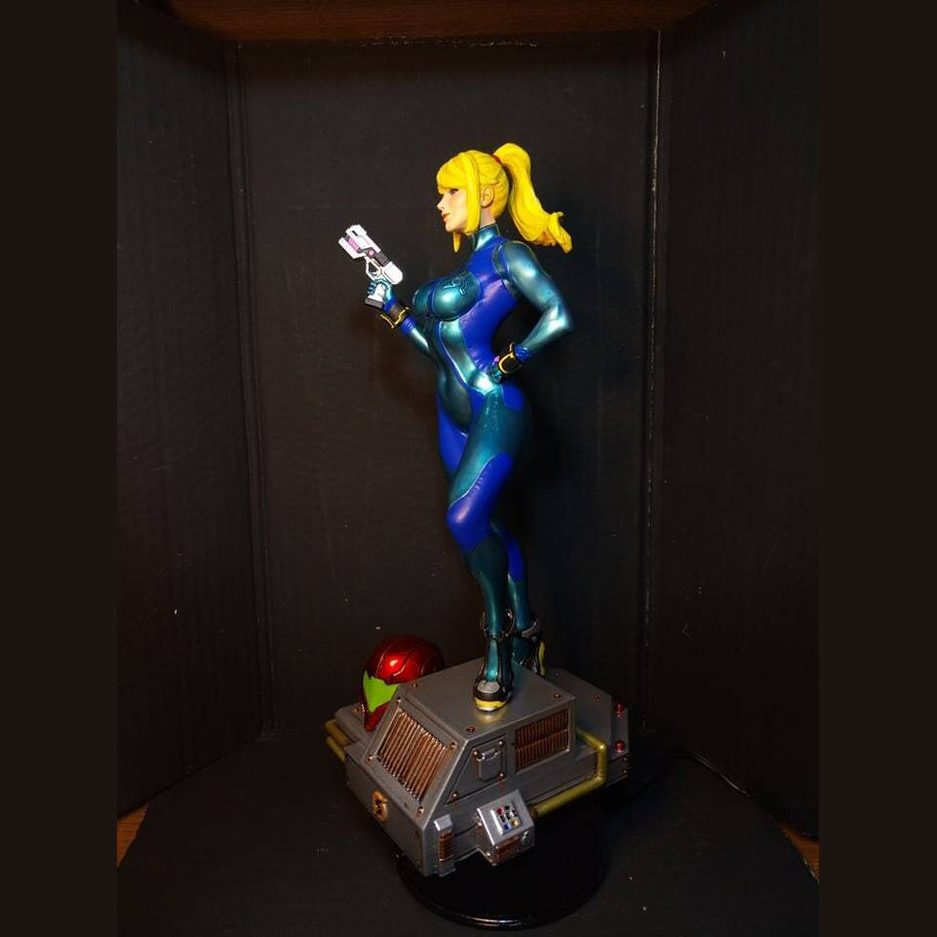 Metroid Samus Aran Zero Suit Statue 1/8 1/4 Painted