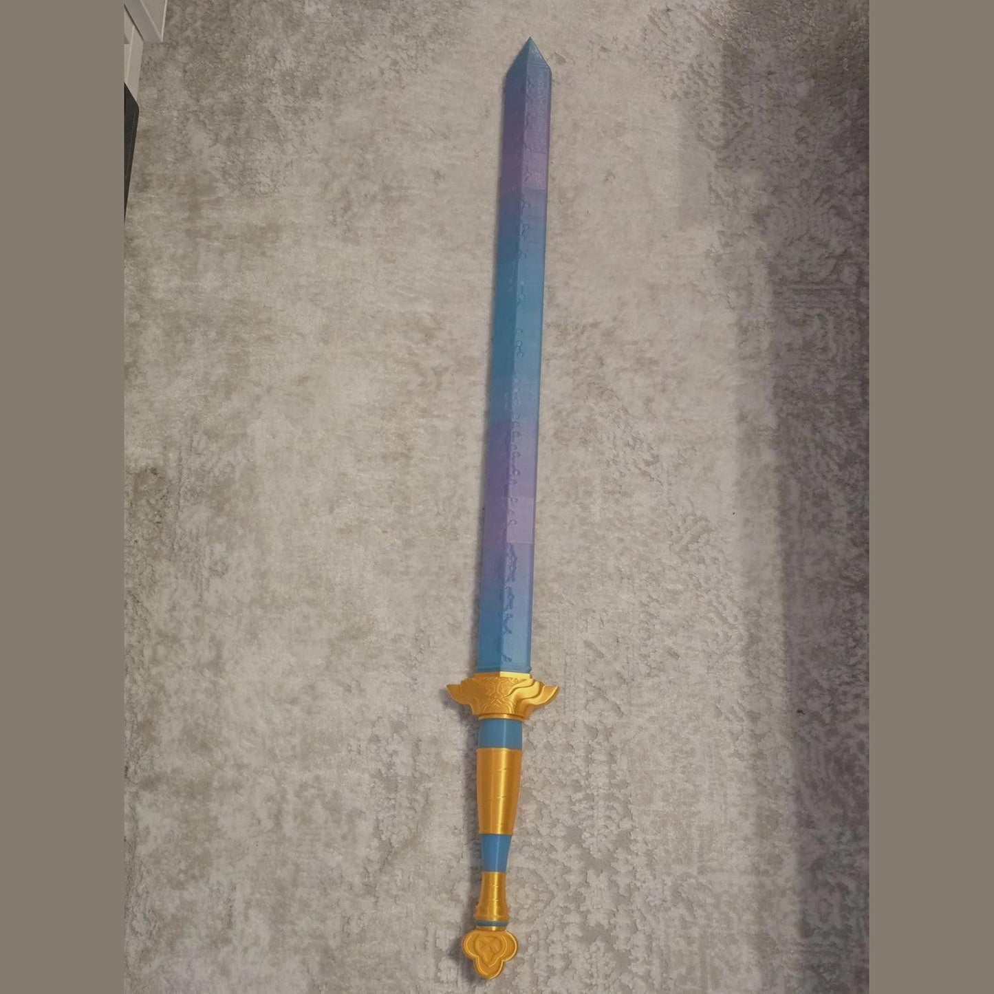KPop Demon Hunters Rumi Sword LED Light Up Cosplay Weapon Prop Replica 3D Print