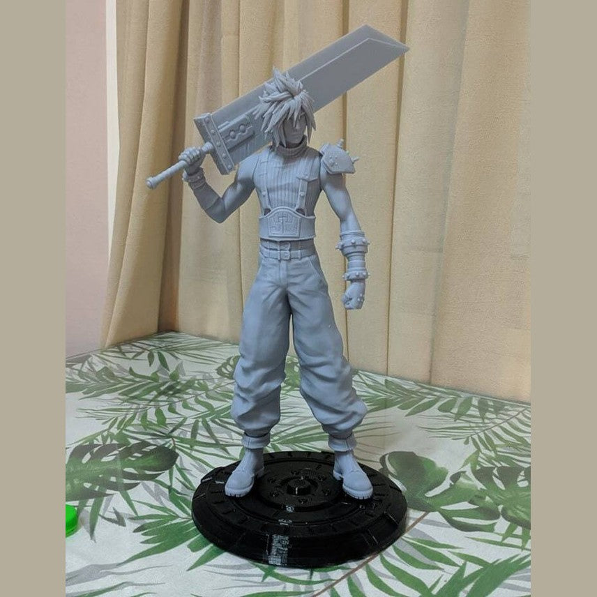Final Fantasy Cloud strife resin statue with 3 different swords 1/6 scale 30cm