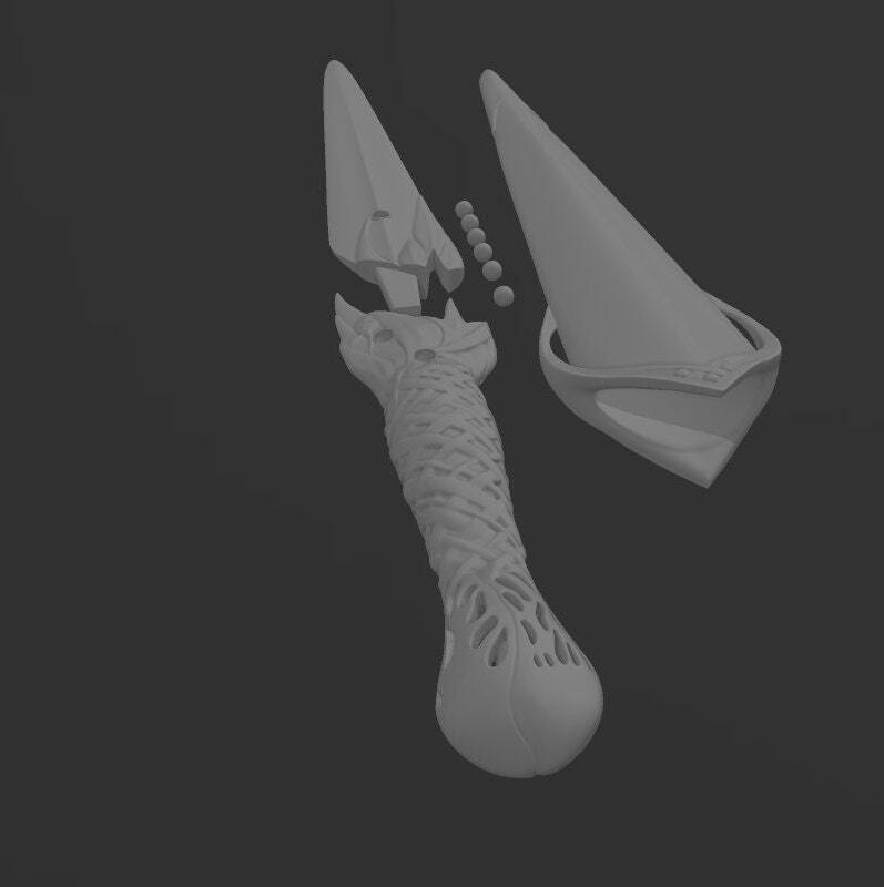 Galadriel Dagger and Sheath from Lord of the Rings: Rings of power STL - 3D File
