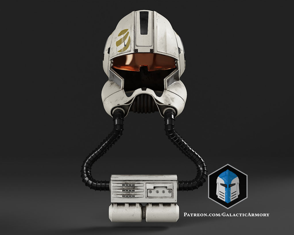 ARC 170 Clone Trooper Pilot Helmet lifesize Wearable Cosplay by dask3d