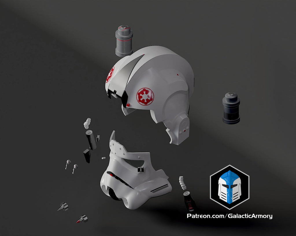 AT-AT Driver Helmet lifesize Wearable Cosplay by dask3d