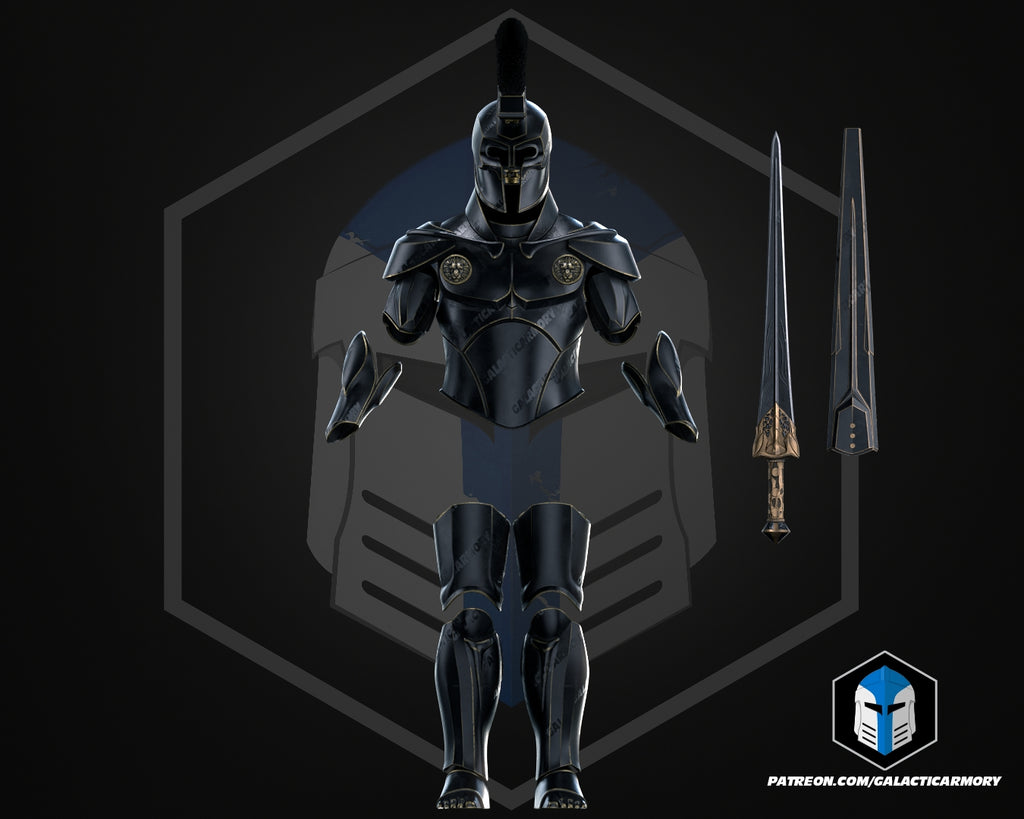 The Odyssey King Agamemnon Helmet Full Armor and Sword lifesize Wearable Cosplay by dask3d