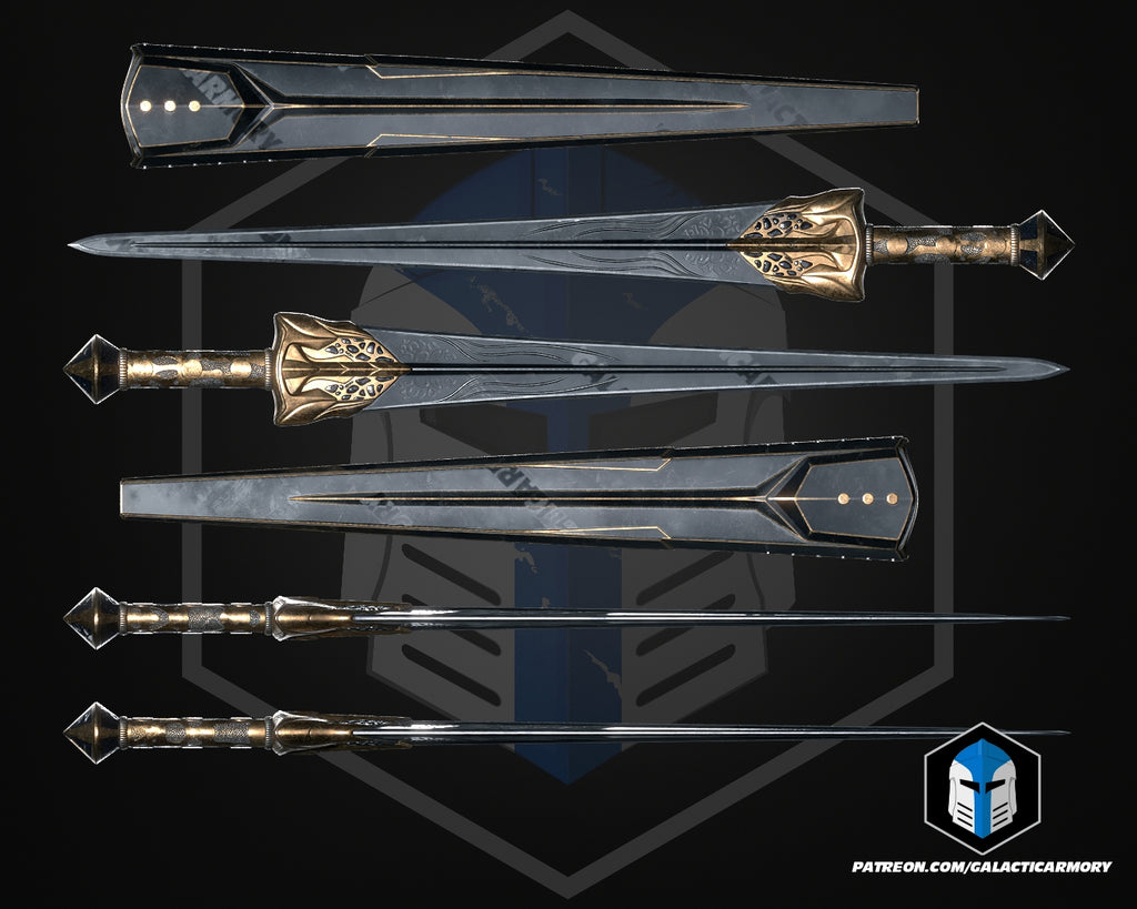 The Odyssey King Agamemnon's Helmet and Sword (no sheath) lifesize Wearable Cosplay - Kit or Painted