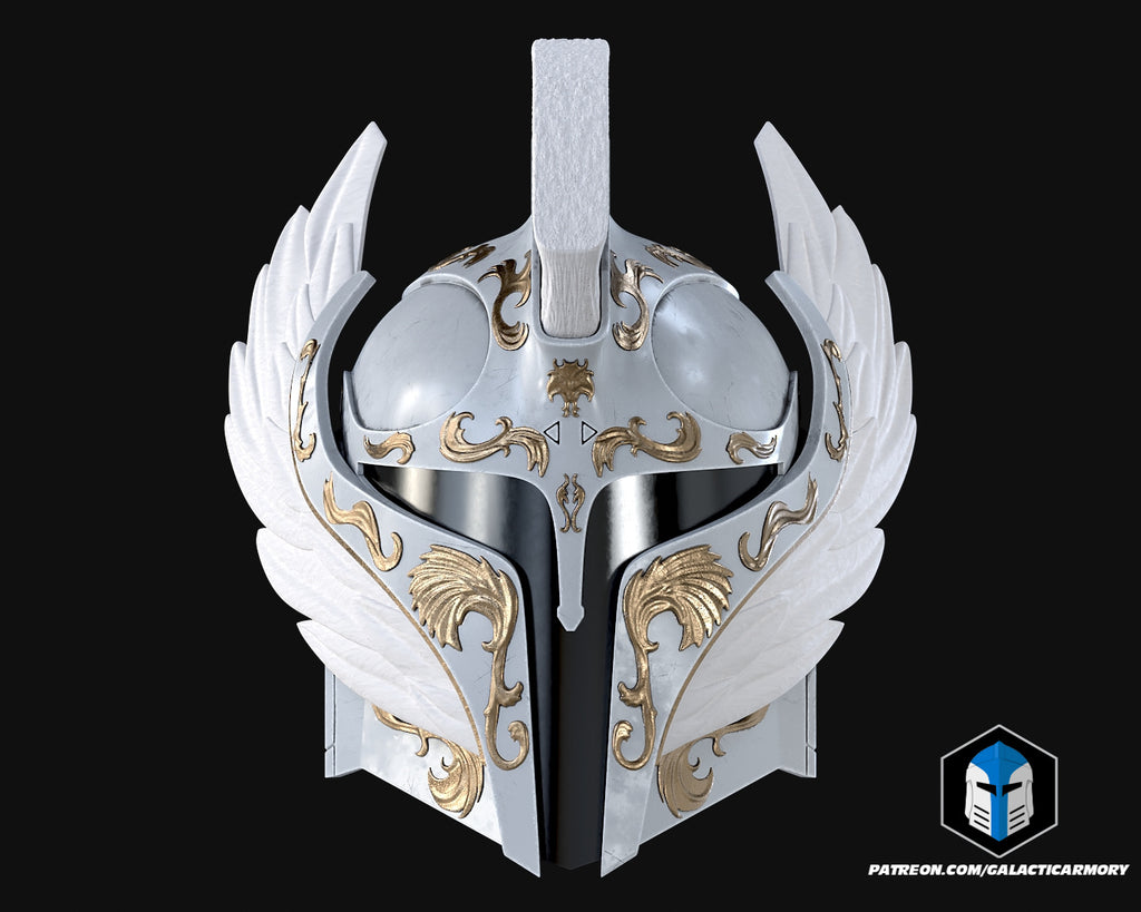 Angelic Mando Helmet lifesize Wearable Cosplay by dask3d